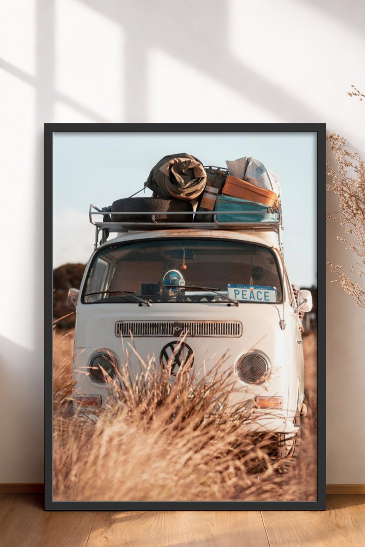 HOMEPACK Ahşap Çerçeveli Tablo Çerçeveli Poster Sanatsal Modern Duvar Dekoru BEK-8186