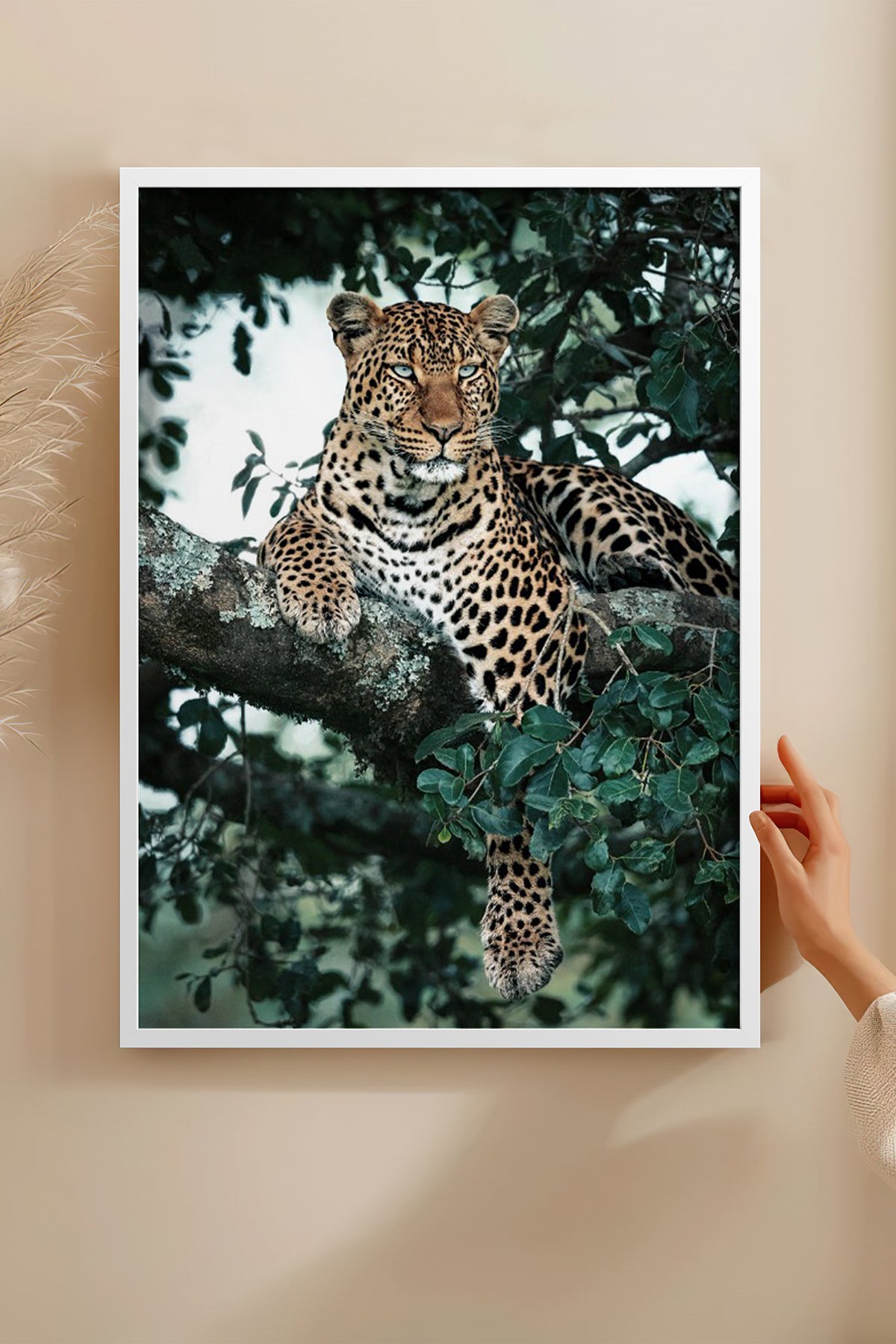 HOMEPACK Ahşap Çerçeveli Tablo Çerçeveli Poster Sanatsal Modern Duvar Dekoru BEK-8187