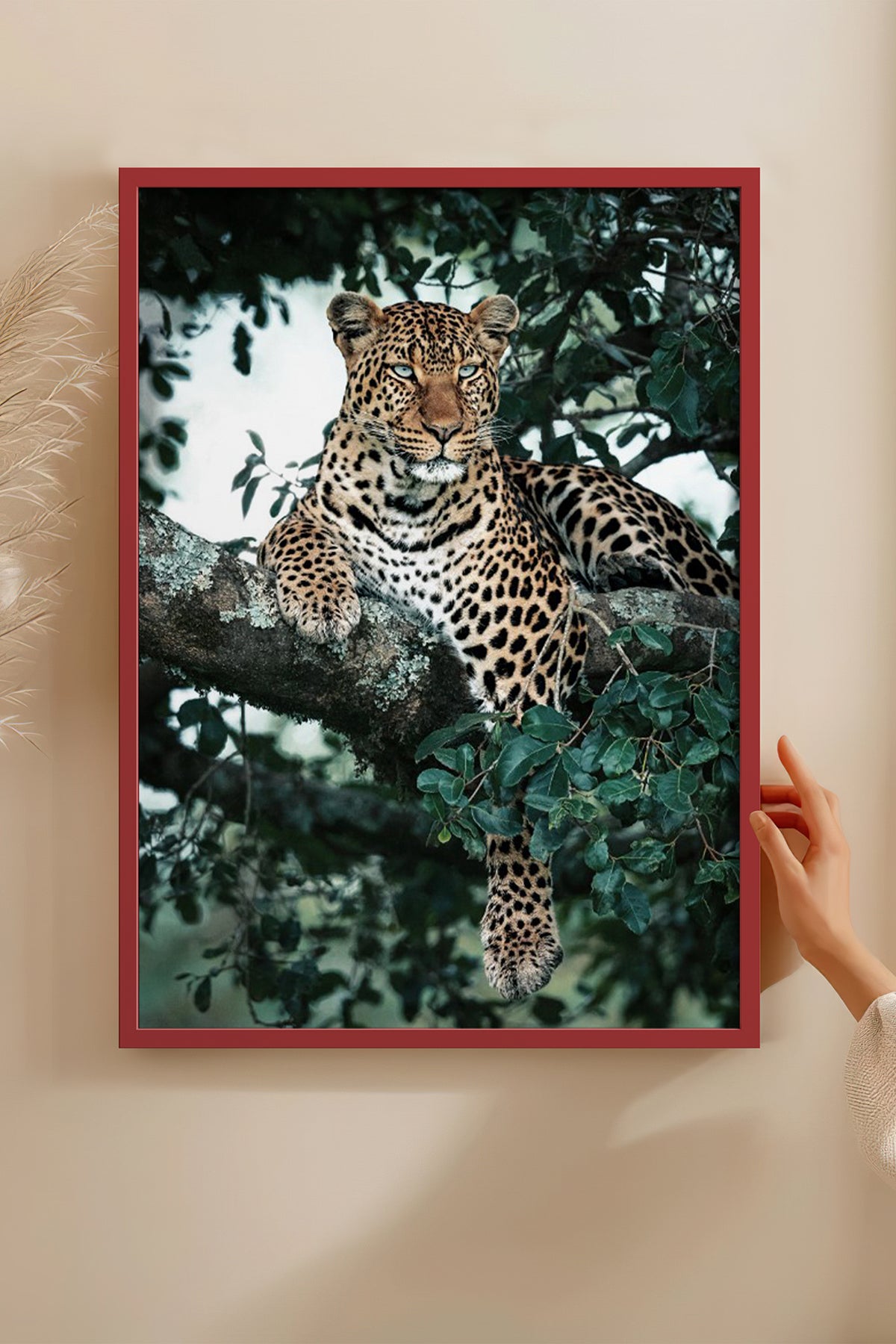 HOMEPACK Ahşap Çerçeveli Tablo Çerçeveli Poster Sanatsal Modern Duvar Dekoru BEK-8187