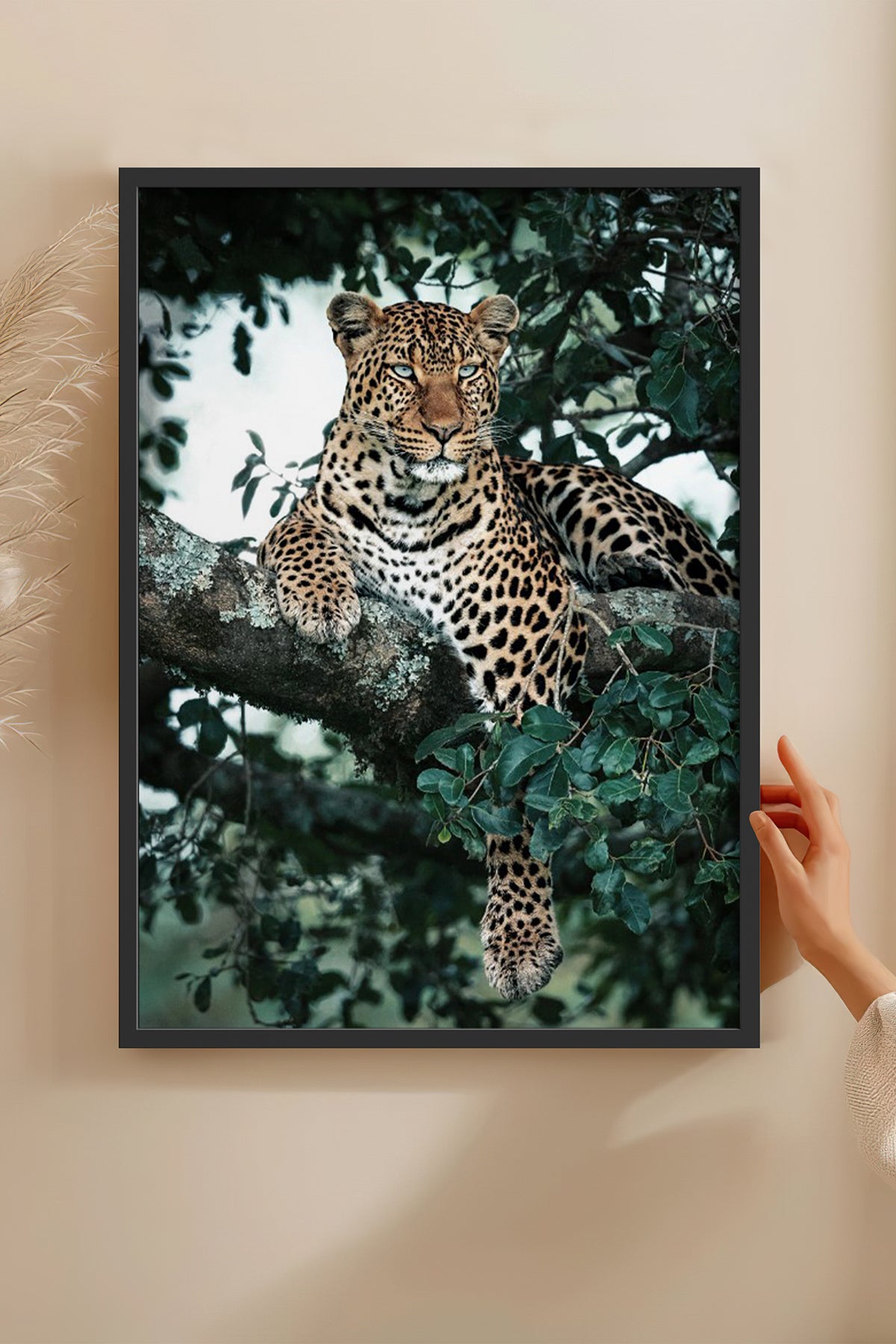 HOMEPACK Ahşap Çerçeveli Tablo Çerçeveli Poster Sanatsal Modern Duvar Dekoru BEK-8187