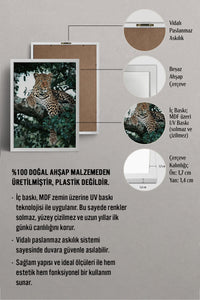 HOMEPACK Ahşap Çerçeveli Tablo Çerçeveli Poster Sanatsal Modern Duvar Dekoru BEK-8187