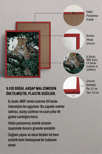 HOMEPACK Ahşap Çerçeveli Tablo Çerçeveli Poster Sanatsal Modern Duvar Dekoru BEK-8187