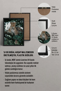 HOMEPACK Ahşap Çerçeveli Tablo Çerçeveli Poster Sanatsal Modern Duvar Dekoru BEK-8187
