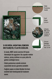 HOMEPACK Ahşap Çerçeveli Tablo Çerçeveli Poster Sanatsal Modern Duvar Dekoru BEK-8187