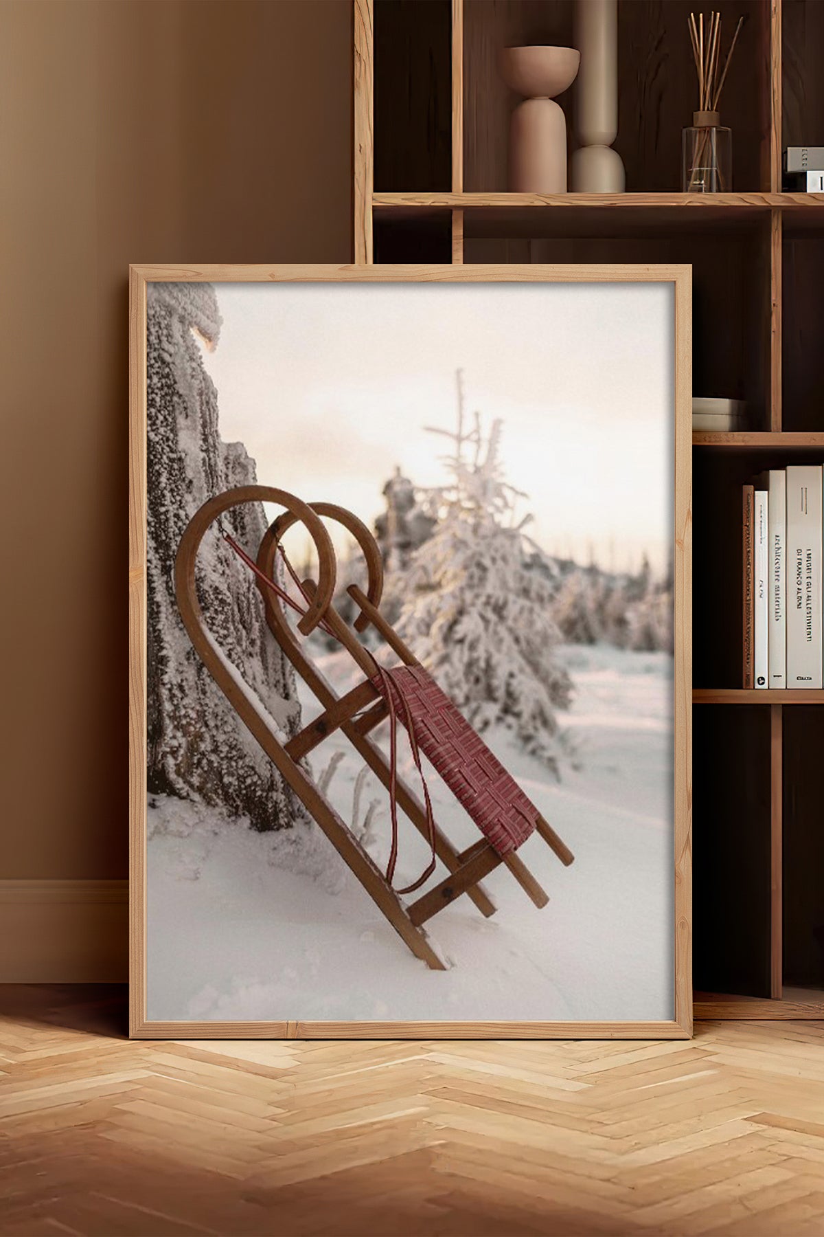 HOMEPACK Ahşap Çerçeveli Tablo Çerçeveli Poster Sanatsal Modern Duvar Dekoru BEK-8188