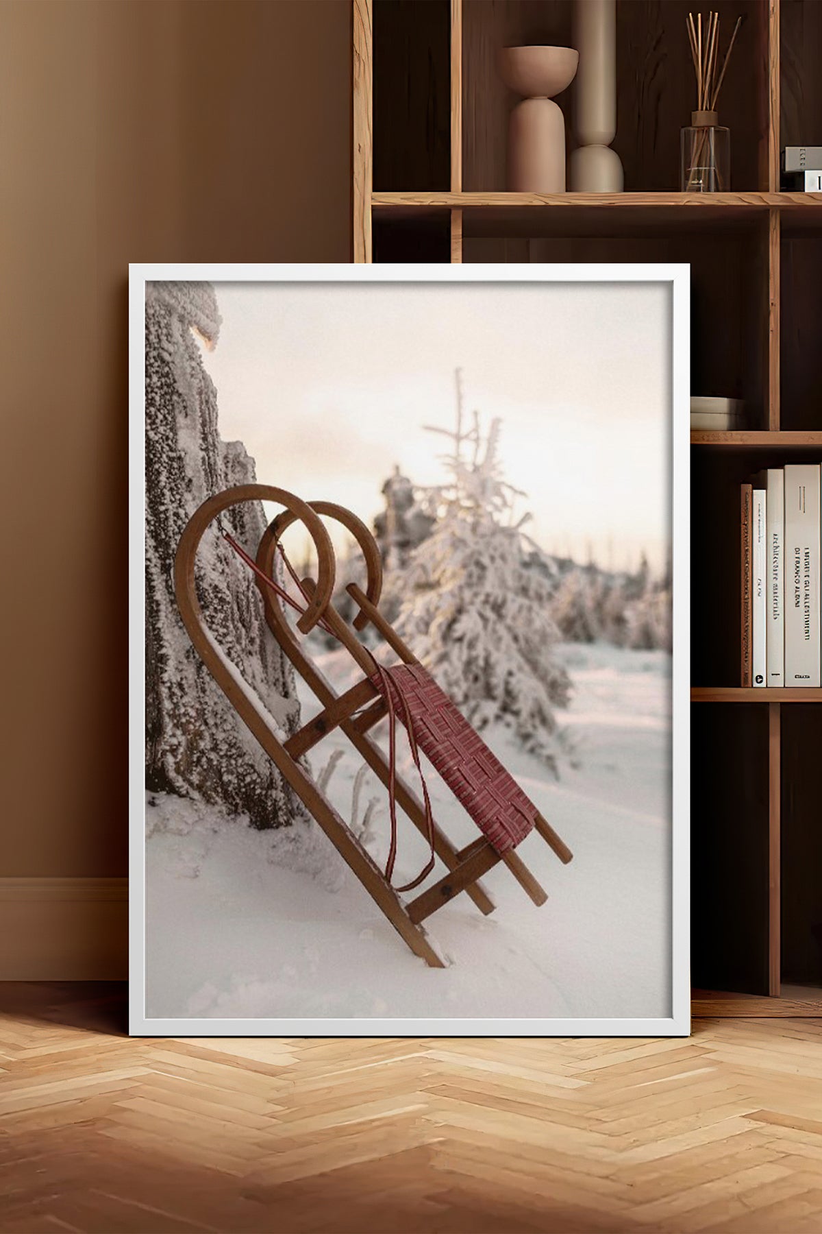 HOMEPACK Ahşap Çerçeveli Tablo Çerçeveli Poster Sanatsal Modern Duvar Dekoru BEK-8188