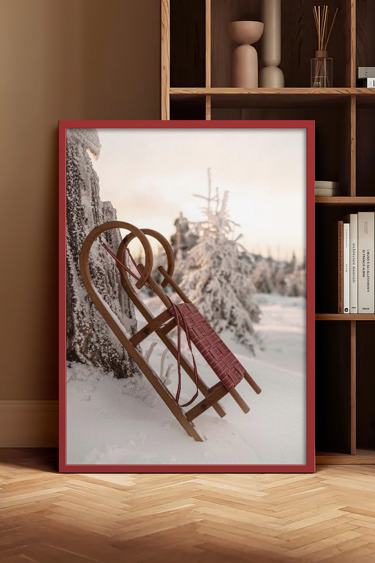 HOMEPACK Ahşap Çerçeveli Tablo Çerçeveli Poster Sanatsal Modern Duvar Dekoru BEK-8188