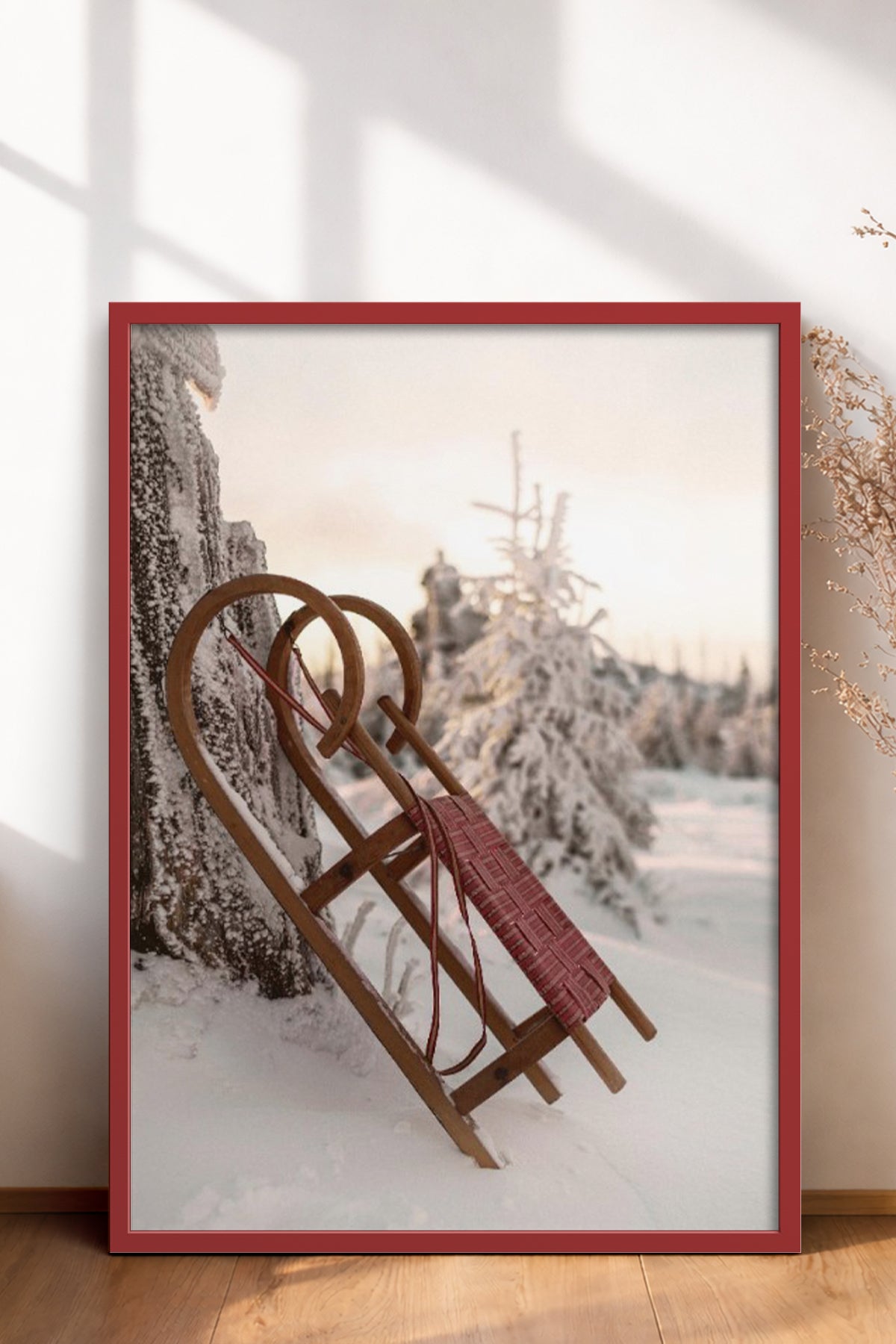 HOMEPACK Ahşap Çerçeveli Tablo Çerçeveli Poster Sanatsal Modern Duvar Dekoru BEK-8188
