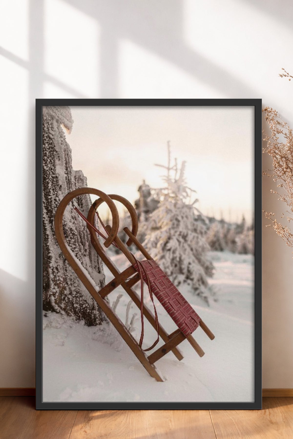 HOMEPACK Ahşap Çerçeveli Tablo Çerçeveli Poster Sanatsal Modern Duvar Dekoru BEK-8188