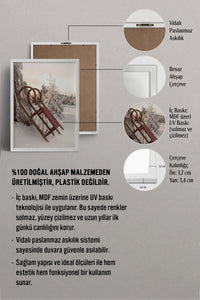 HOMEPACK Ahşap Çerçeveli Tablo Çerçeveli Poster Sanatsal Modern Duvar Dekoru BEK-8188