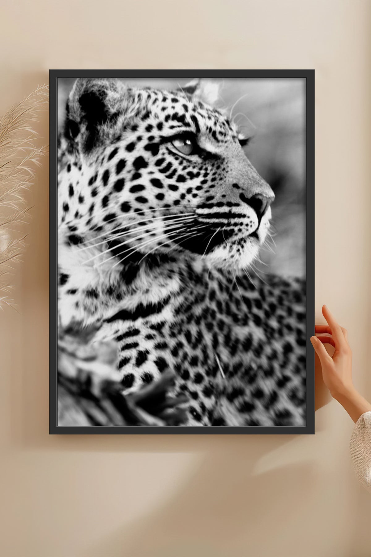 HOMEPACK Ahşap Çerçeveli Tablo Çerçeveli Poster Sanatsal Modern Duvar Dekoru BEK-8189