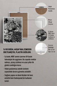 HOMEPACK Ahşap Çerçeveli Tablo Çerçeveli Poster Sanatsal Modern Duvar Dekoru BEK-8189