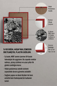 HOMEPACK Ahşap Çerçeveli Tablo Çerçeveli Poster Sanatsal Modern Duvar Dekoru BEK-8189