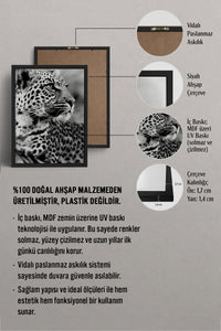 HOMEPACK Ahşap Çerçeveli Tablo Çerçeveli Poster Sanatsal Modern Duvar Dekoru BEK-8189