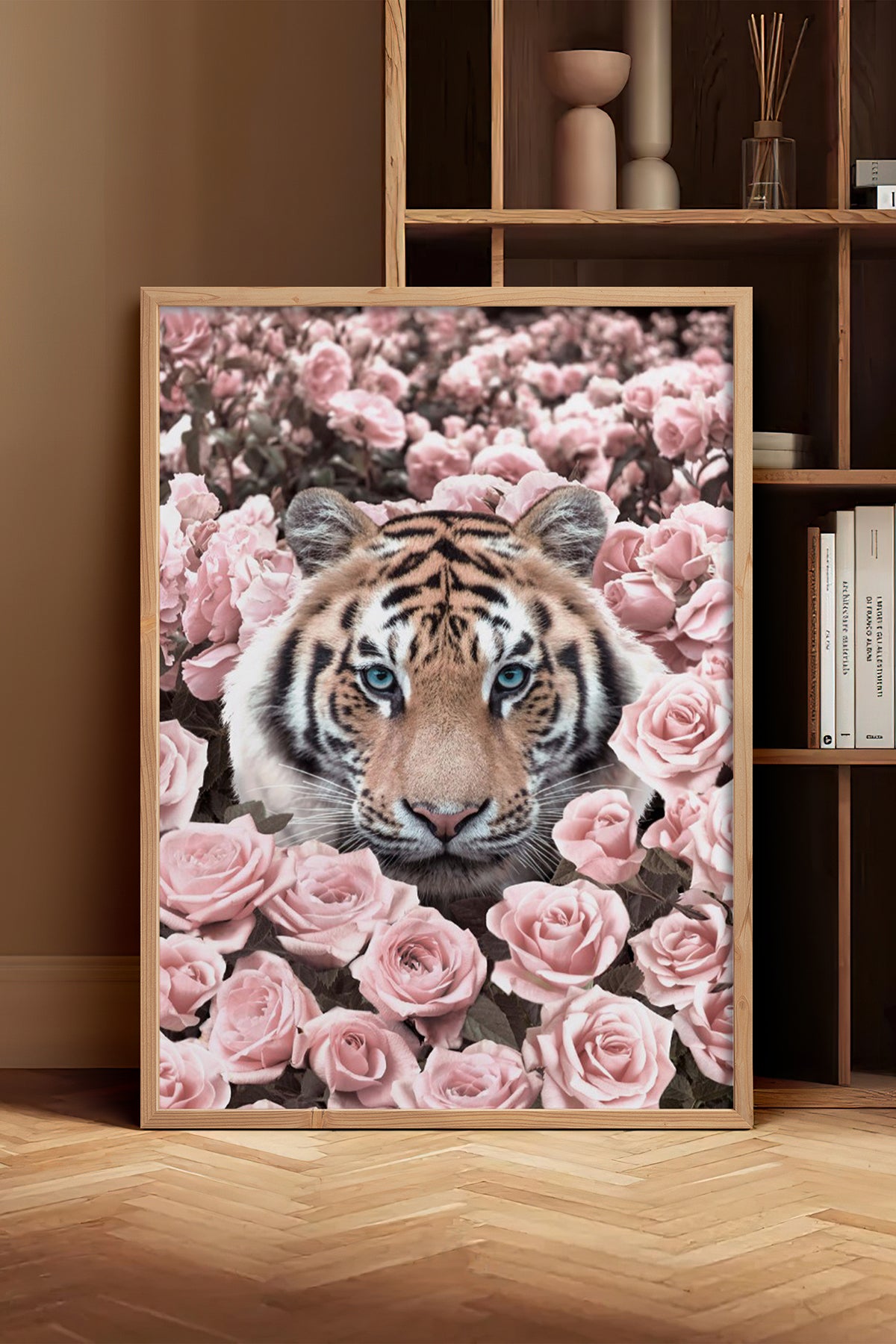 HOMEPACK Ahşap Çerçeveli Tablo Çerçeveli Poster Sanatsal Modern Duvar Dekoru BEK-8190