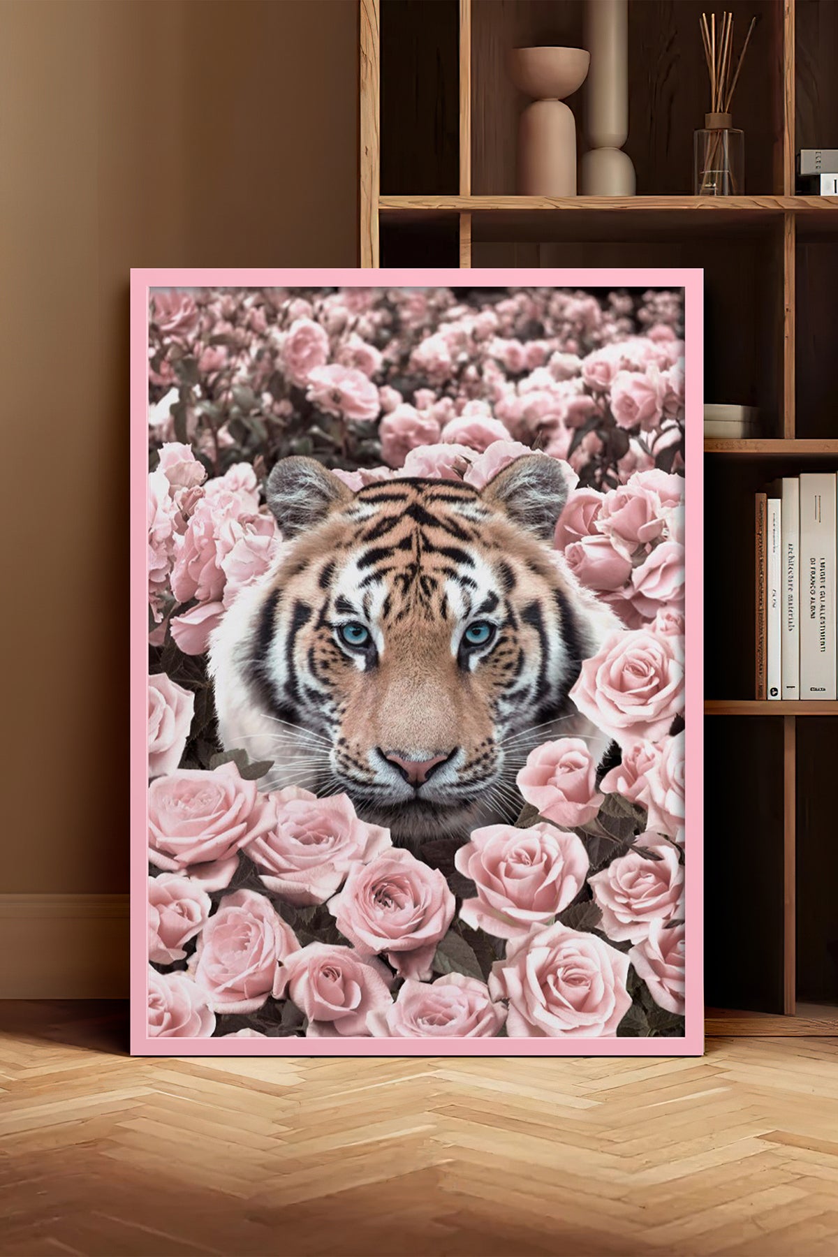 HOMEPACK Ahşap Çerçeveli Tablo Çerçeveli Poster Sanatsal Modern Duvar Dekoru BEK-8190