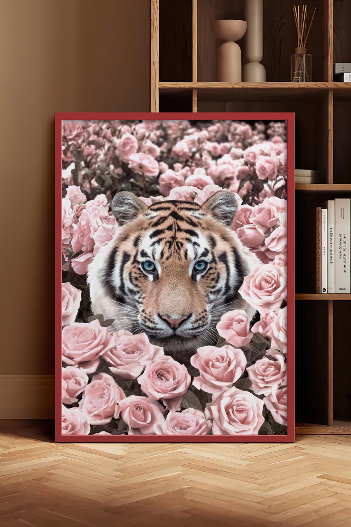 HOMEPACK Ahşap Çerçeveli Tablo Çerçeveli Poster Sanatsal Modern Duvar Dekoru BEK-8190