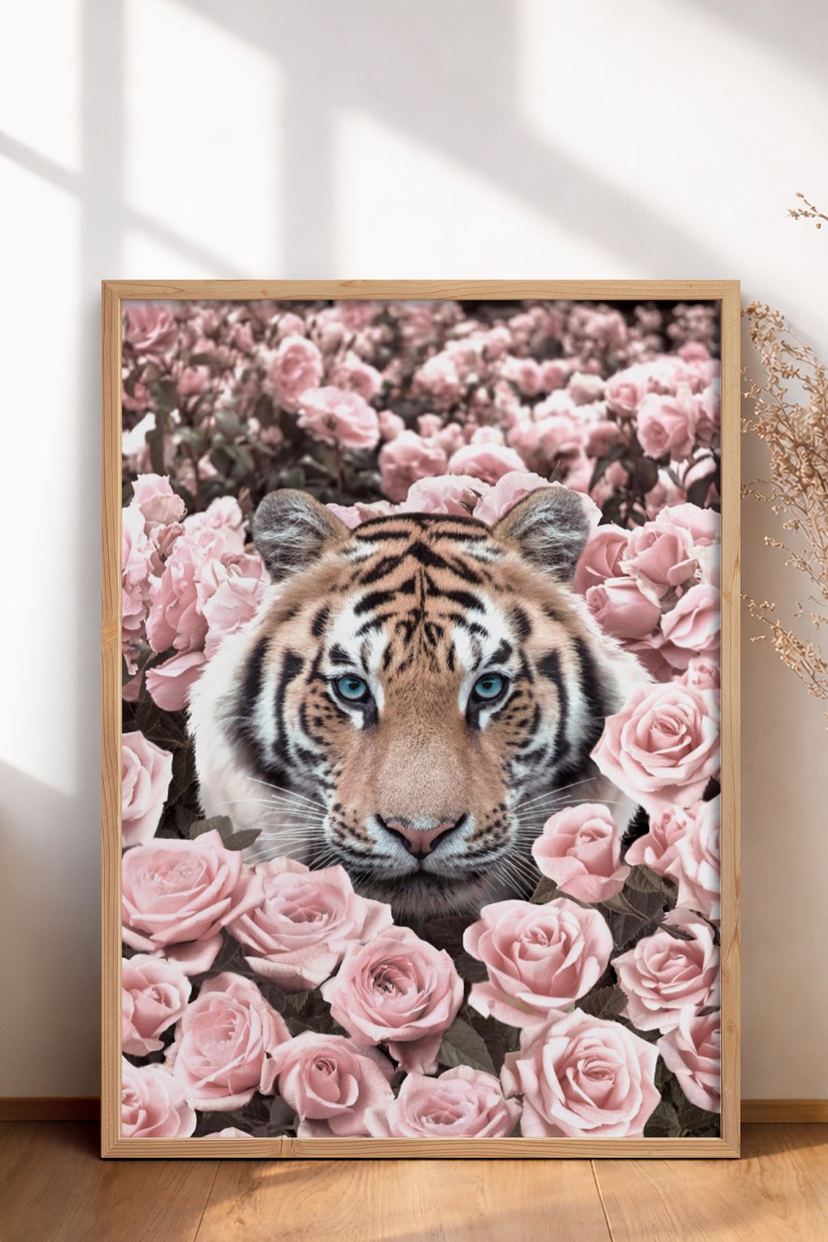 HOMEPACK Ahşap Çerçeveli Tablo Çerçeveli Poster Sanatsal Modern Duvar Dekoru BEK-8190