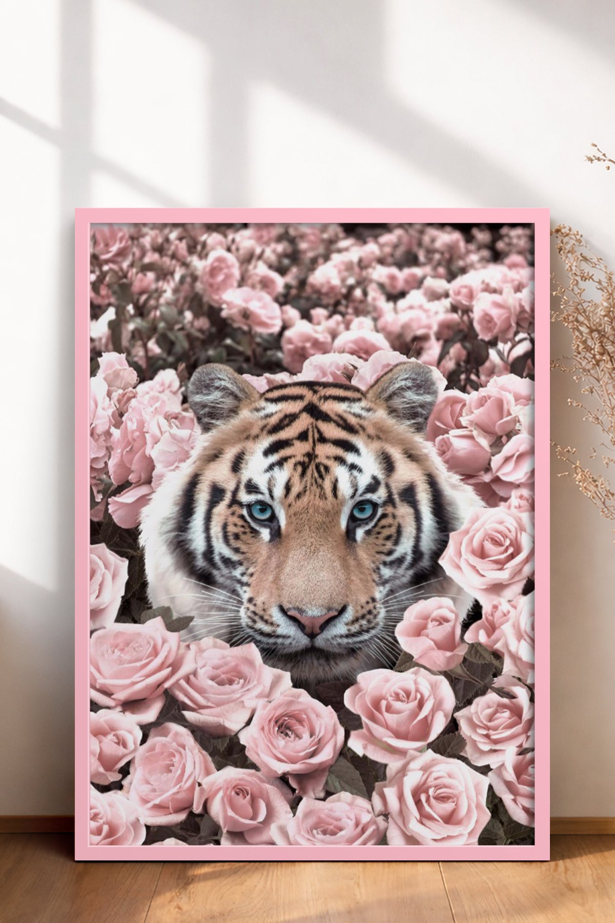 HOMEPACK Ahşap Çerçeveli Tablo Çerçeveli Poster Sanatsal Modern Duvar Dekoru BEK-8190