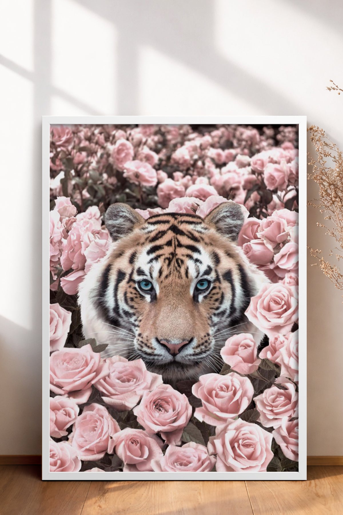 HOMEPACK Ahşap Çerçeveli Tablo Çerçeveli Poster Sanatsal Modern Duvar Dekoru BEK-8190