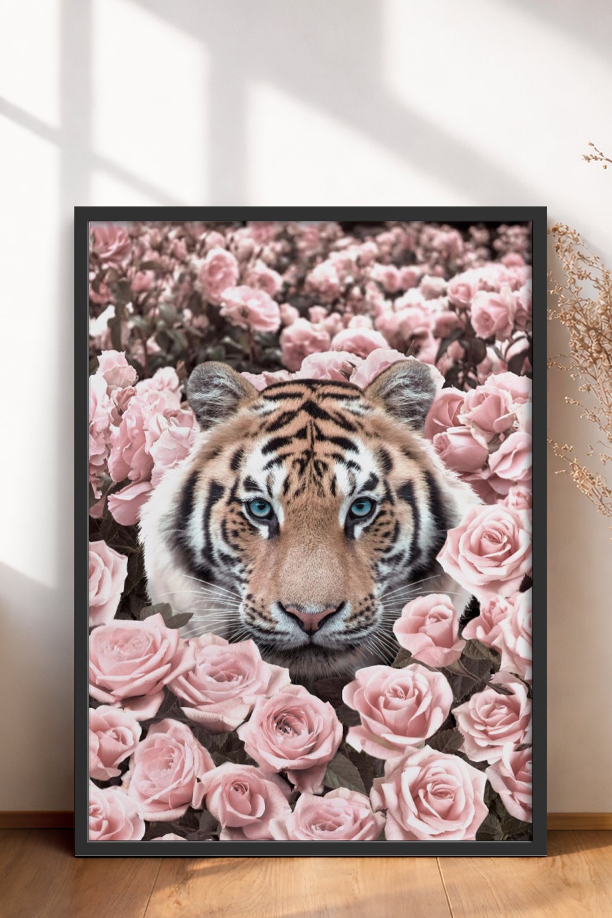 HOMEPACK Ahşap Çerçeveli Tablo Çerçeveli Poster Sanatsal Modern Duvar Dekoru BEK-8190