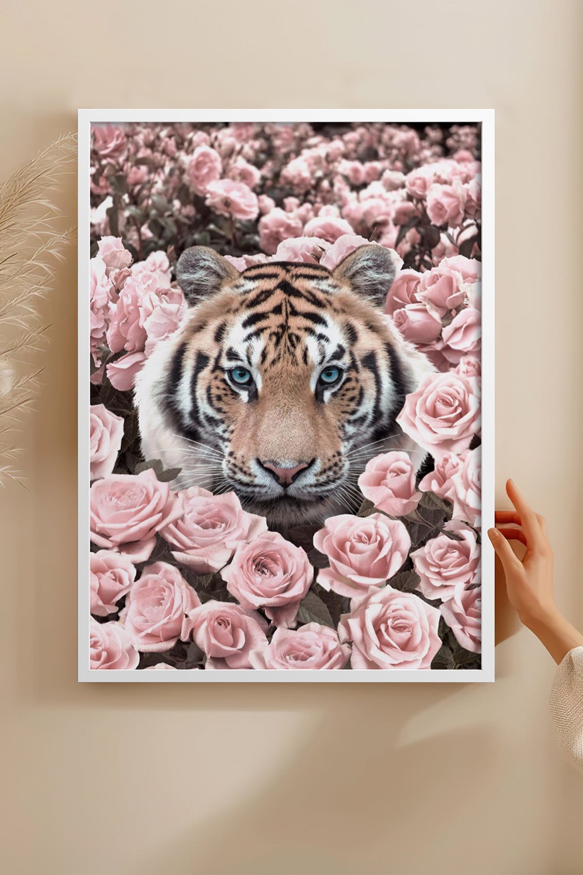 HOMEPACK Ahşap Çerçeveli Tablo Çerçeveli Poster Sanatsal Modern Duvar Dekoru BEK-8190