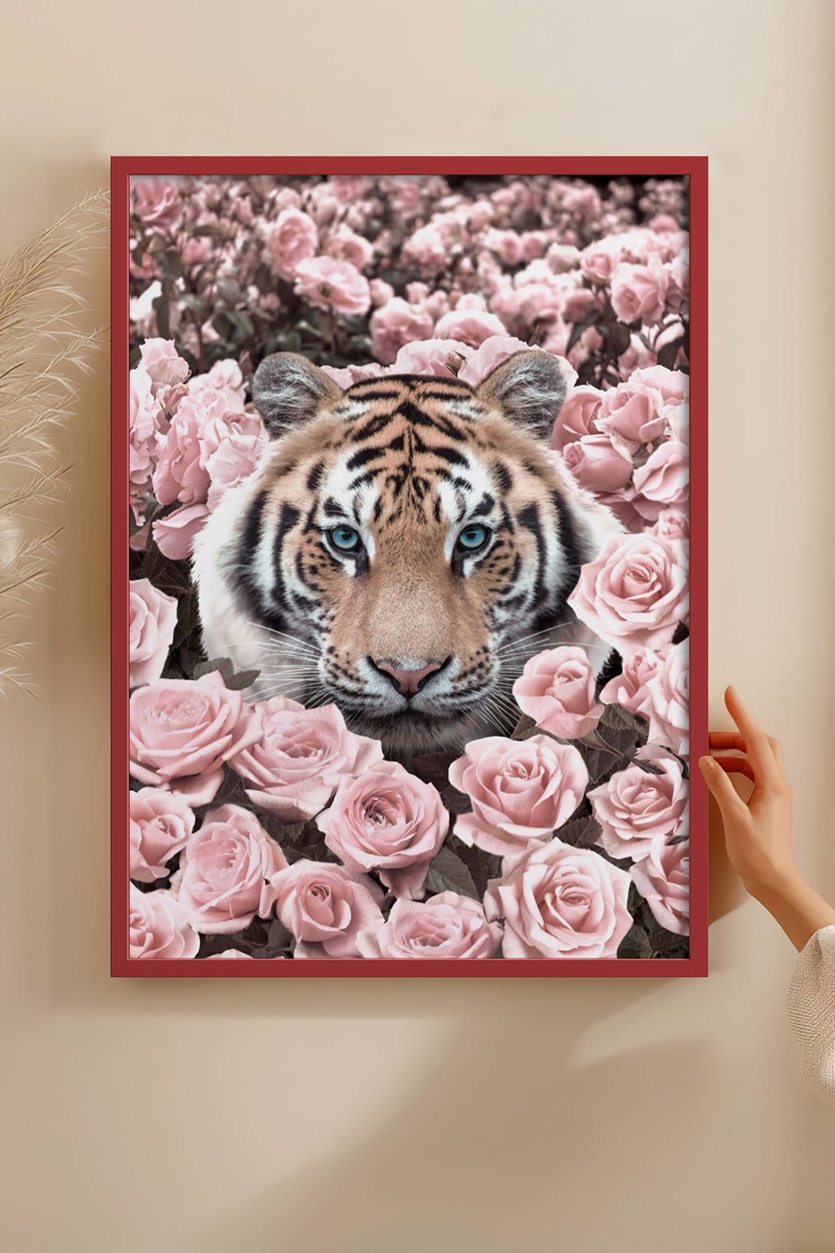 HOMEPACK Ahşap Çerçeveli Tablo Çerçeveli Poster Sanatsal Modern Duvar Dekoru BEK-8190