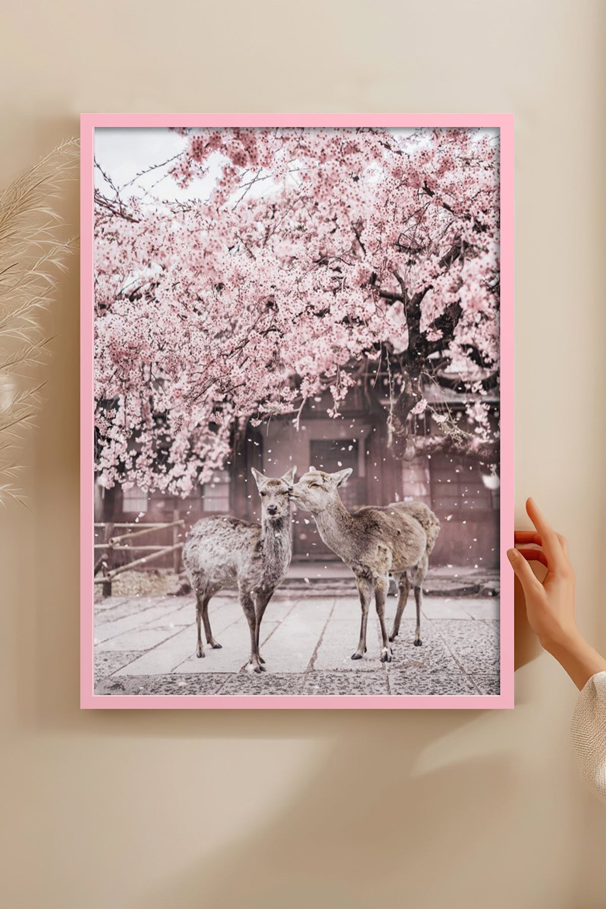 HOMEPACK Ahşap Çerçeveli Tablo Çerçeveli Poster Sanatsal Modern Duvar Dekoru BEK-8191