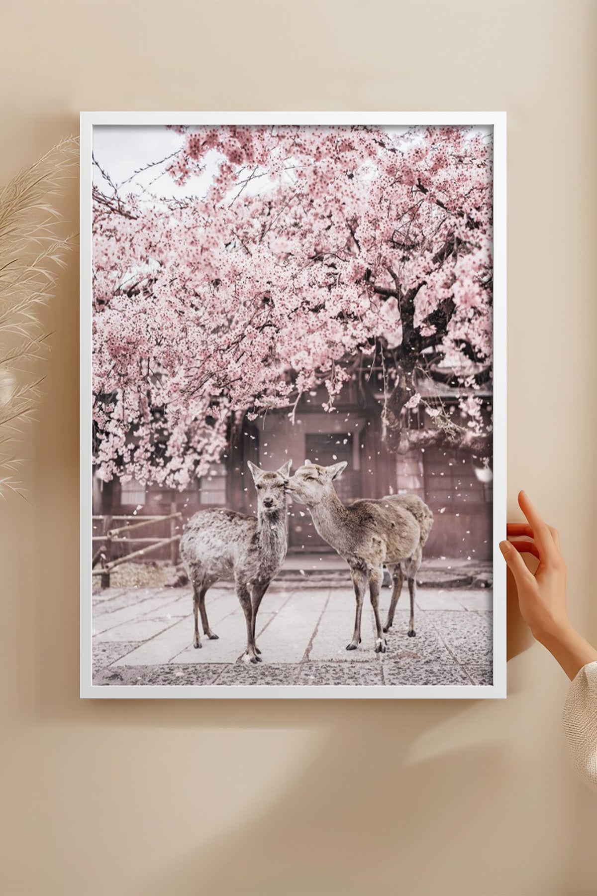HOMEPACK Ahşap Çerçeveli Tablo Çerçeveli Poster Sanatsal Modern Duvar Dekoru BEK-8191