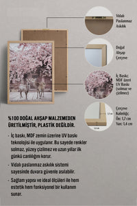 HOMEPACK Ahşap Çerçeveli Tablo Çerçeveli Poster Sanatsal Modern Duvar Dekoru BEK-8191