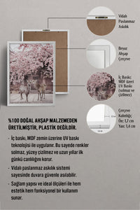 HOMEPACK Ahşap Çerçeveli Tablo Çerçeveli Poster Sanatsal Modern Duvar Dekoru BEK-8191