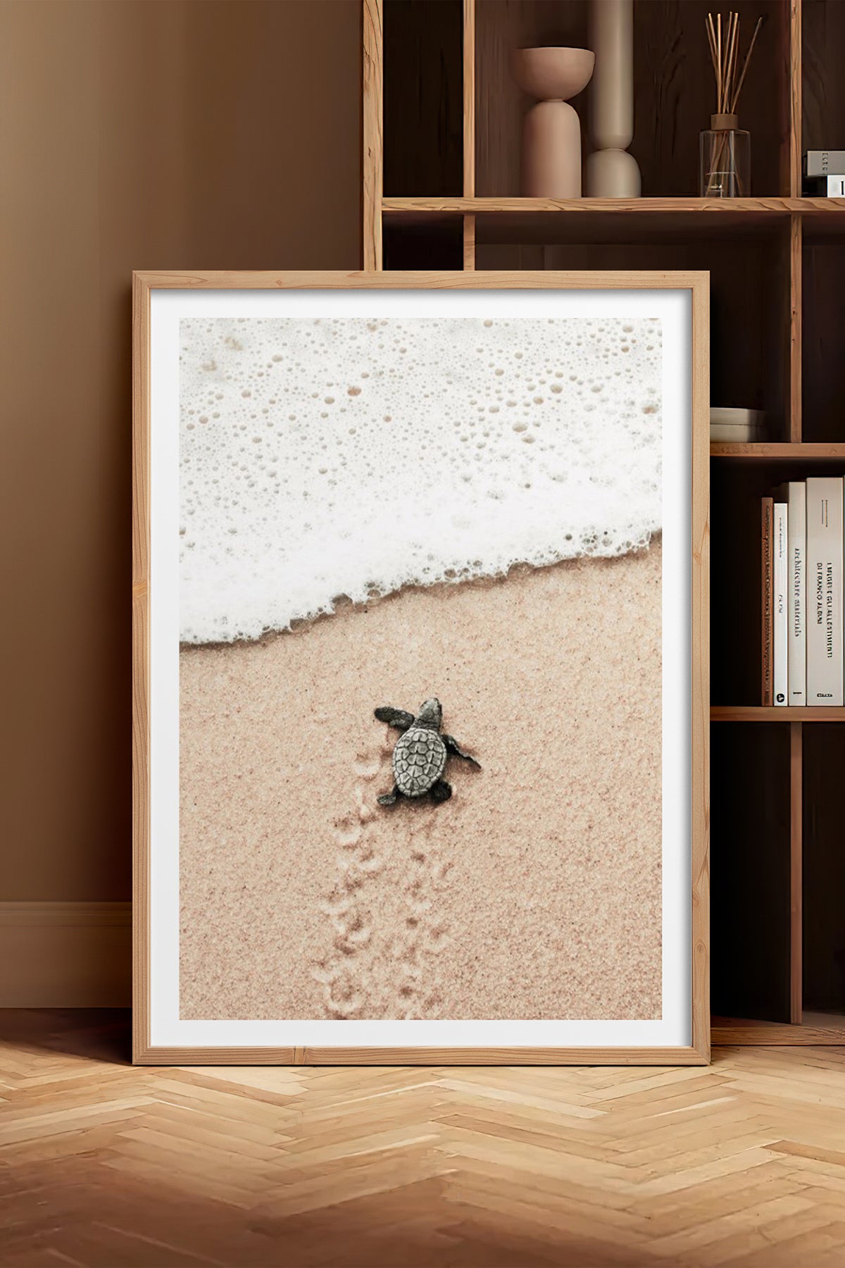 HOMEPACK Ahşap Çerçeveli Tablo Çerçeveli Poster Sanatsal Modern Duvar Dekoru BEK-8192