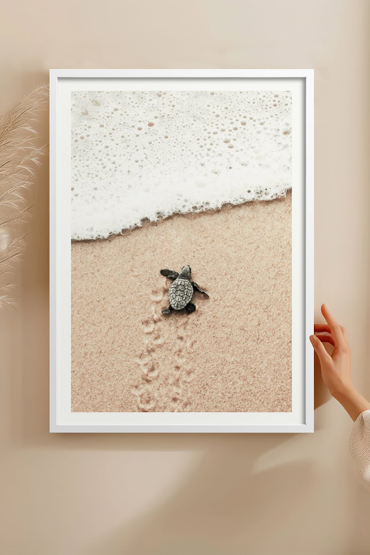 HOMEPACK Ahşap Çerçeveli Tablo Çerçeveli Poster Sanatsal Modern Duvar Dekoru BEK-8192