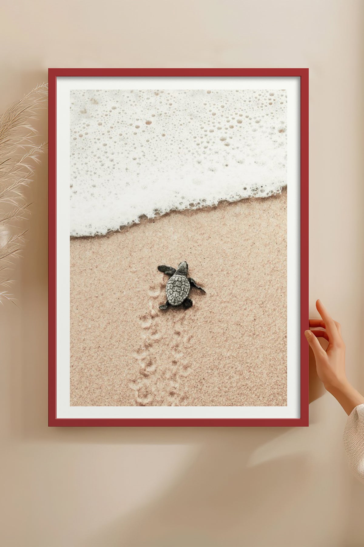 HOMEPACK Ahşap Çerçeveli Tablo Çerçeveli Poster Sanatsal Modern Duvar Dekoru BEK-8192