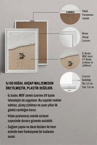 HOMEPACK Ahşap Çerçeveli Tablo Çerçeveli Poster Sanatsal Modern Duvar Dekoru BEK-8192