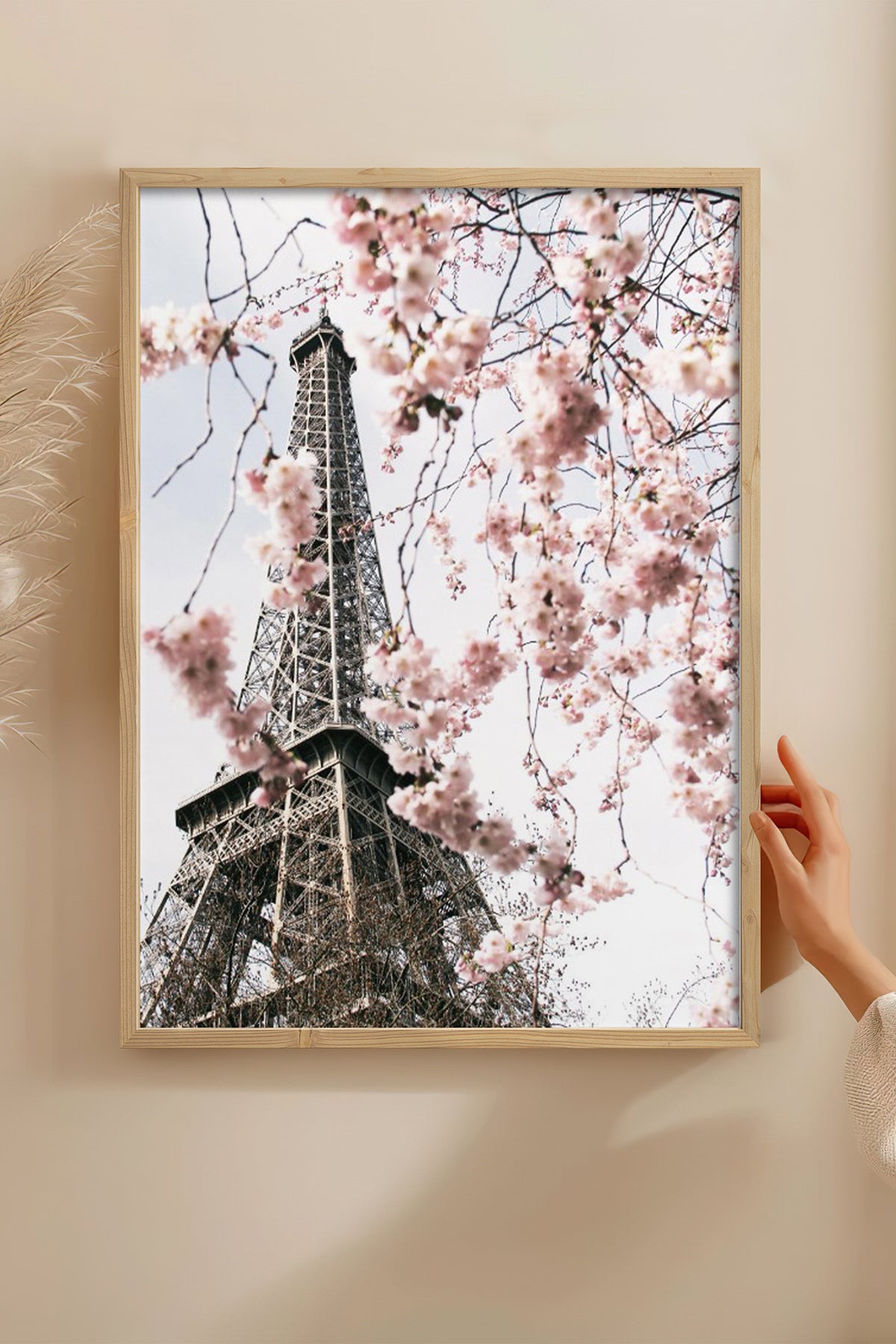 HOMEPACK Ahşap Çerçeveli Tablo Çerçeveli Poster Sanatsal Modern Duvar Dekoru BEK-8193