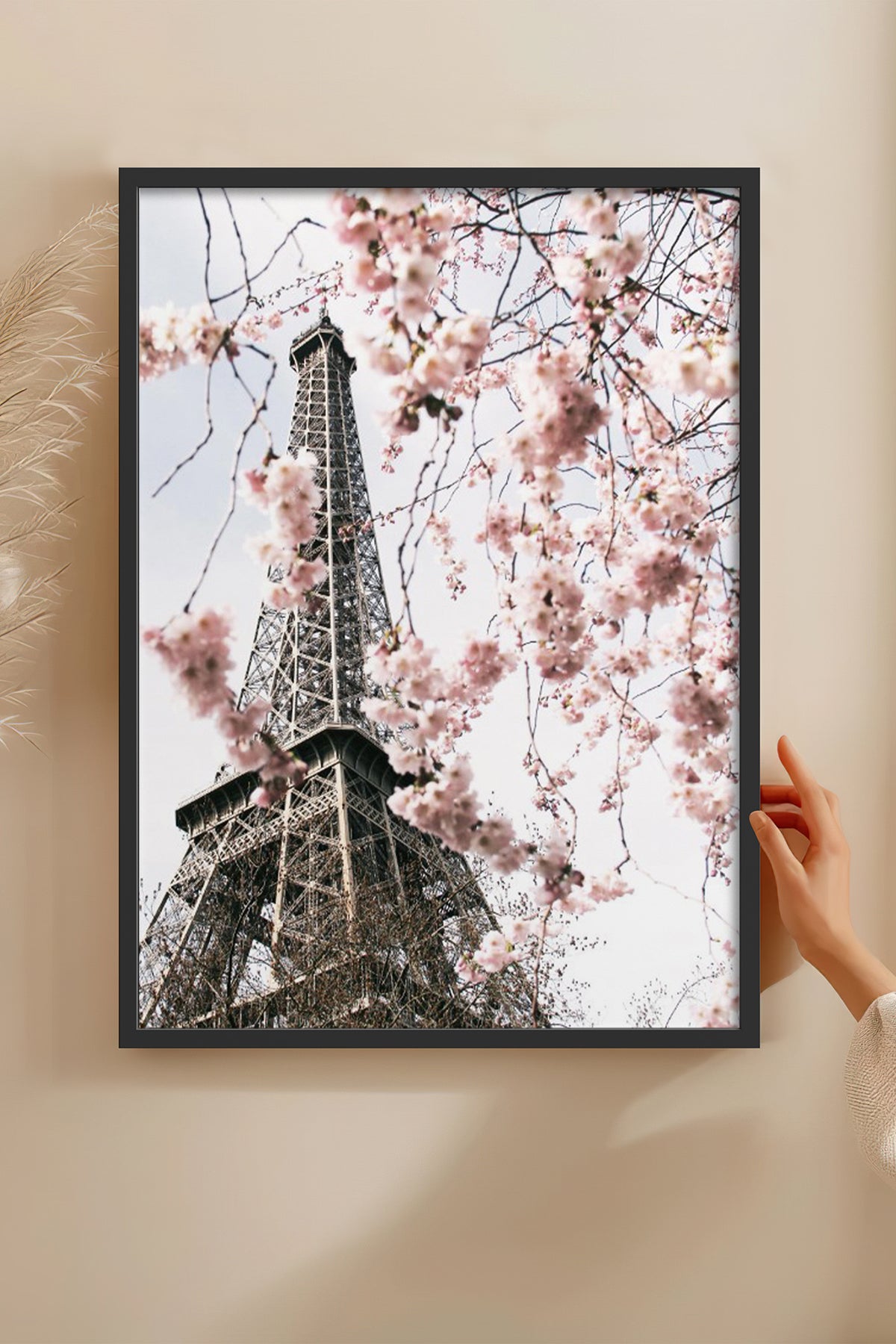 HOMEPACK Ahşap Çerçeveli Tablo Çerçeveli Poster Sanatsal Modern Duvar Dekoru BEK-8193