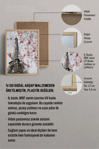 HOMEPACK Ahşap Çerçeveli Tablo Çerçeveli Poster Sanatsal Modern Duvar Dekoru BEK-8193