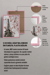 HOMEPACK Ahşap Çerçeveli Tablo Çerçeveli Poster Sanatsal Modern Duvar Dekoru BEK-8193