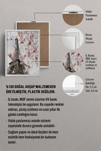 HOMEPACK Ahşap Çerçeveli Tablo Çerçeveli Poster Sanatsal Modern Duvar Dekoru BEK-8193
