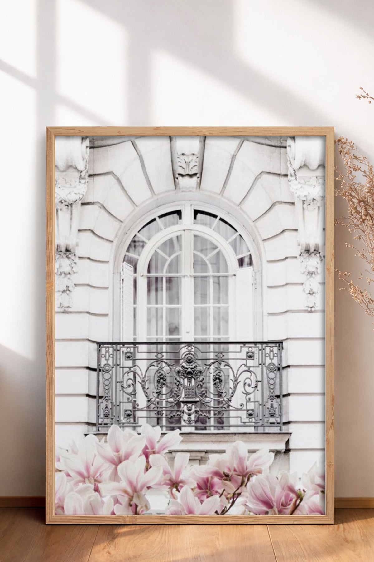 HOMEPACK Ahşap Çerçeveli Tablo Çerçeveli Poster Sanatsal Modern Duvar Dekoru BEK-8194