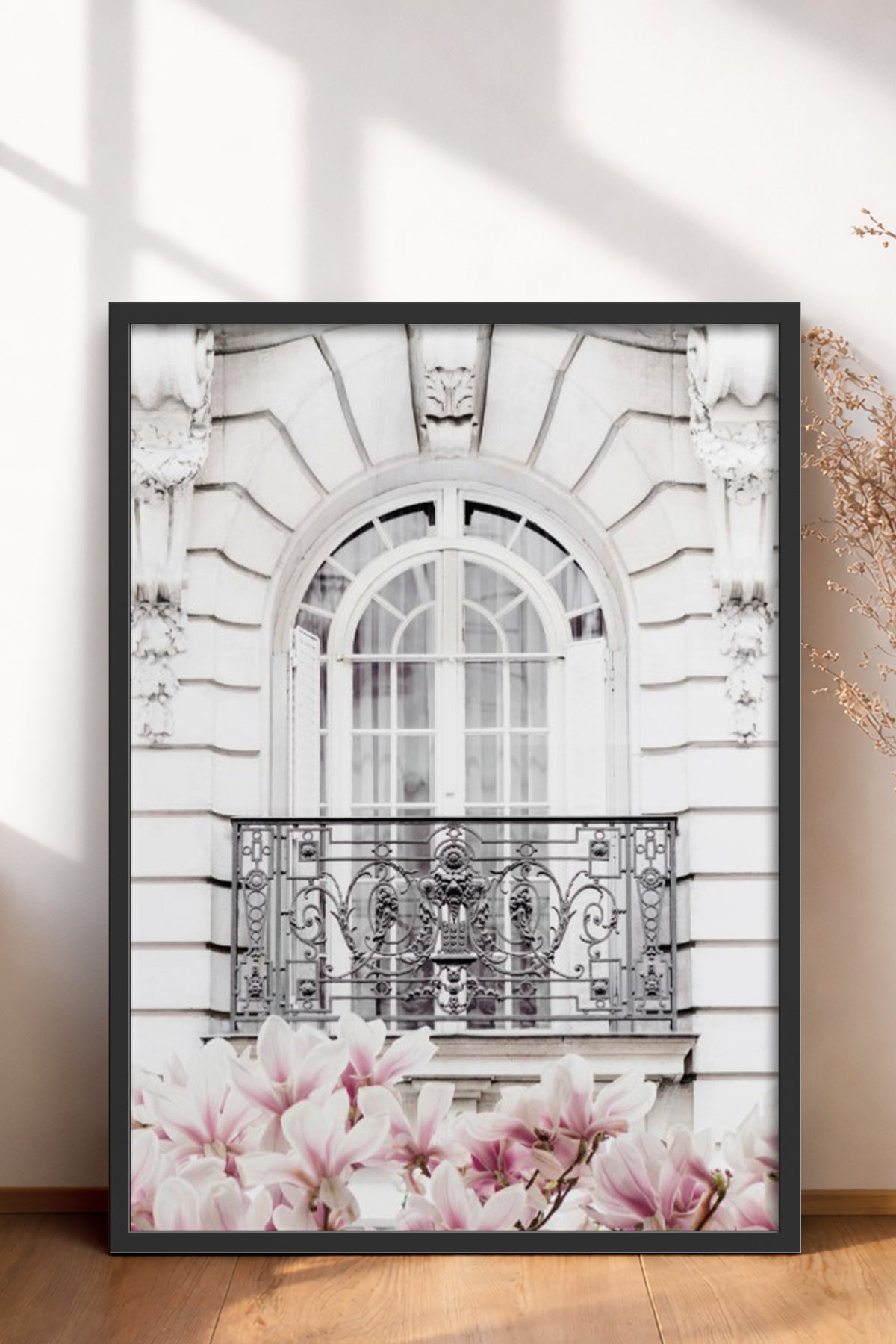 HOMEPACK Ahşap Çerçeveli Tablo Çerçeveli Poster Sanatsal Modern Duvar Dekoru BEK-8194