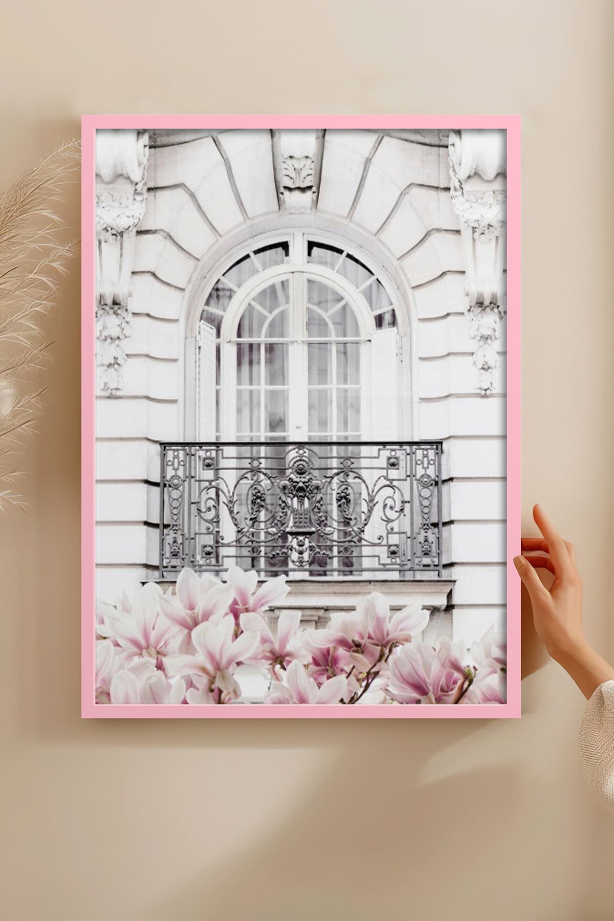 HOMEPACK Ahşap Çerçeveli Tablo Çerçeveli Poster Sanatsal Modern Duvar Dekoru BEK-8194