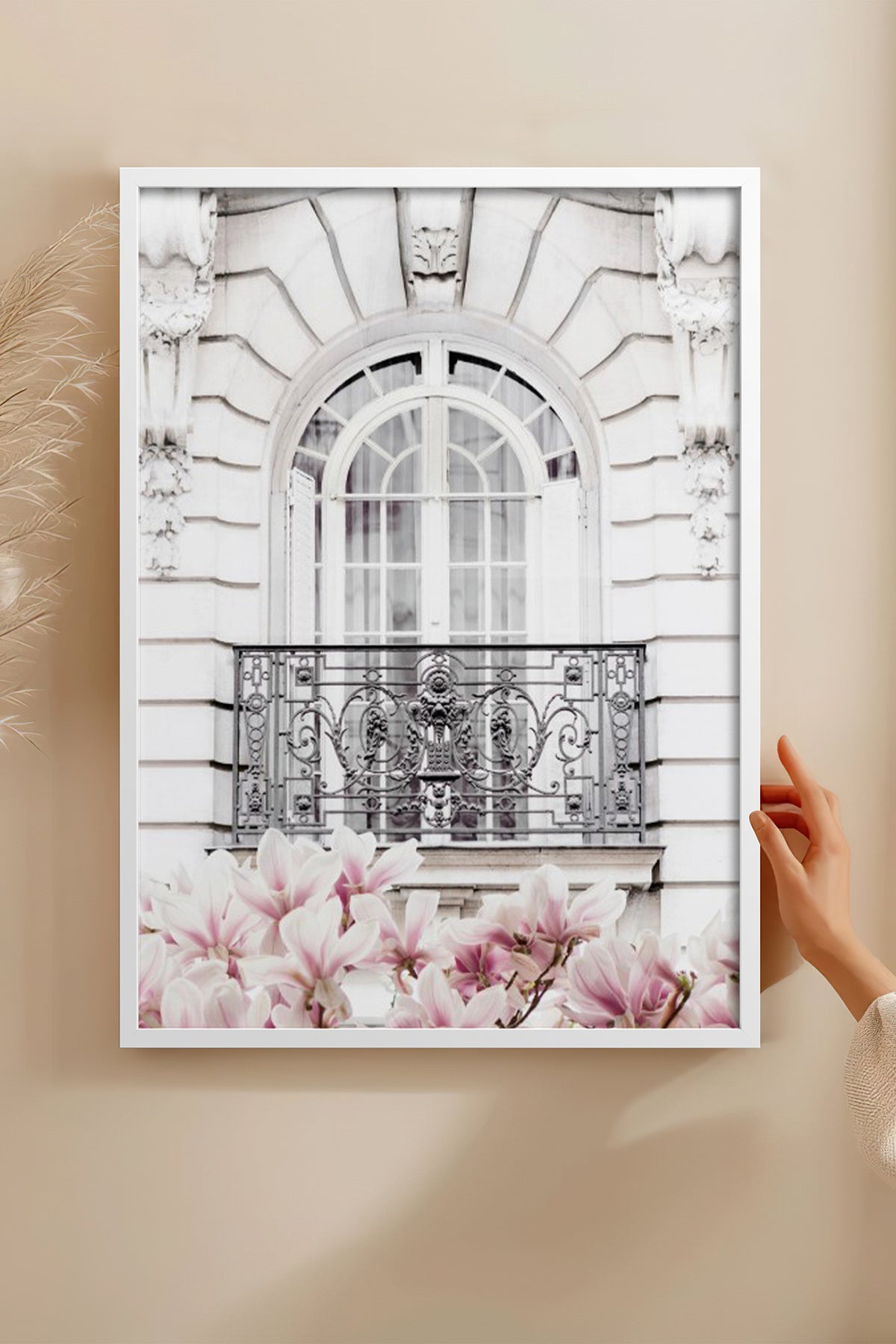 HOMEPACK Ahşap Çerçeveli Tablo Çerçeveli Poster Sanatsal Modern Duvar Dekoru BEK-8194