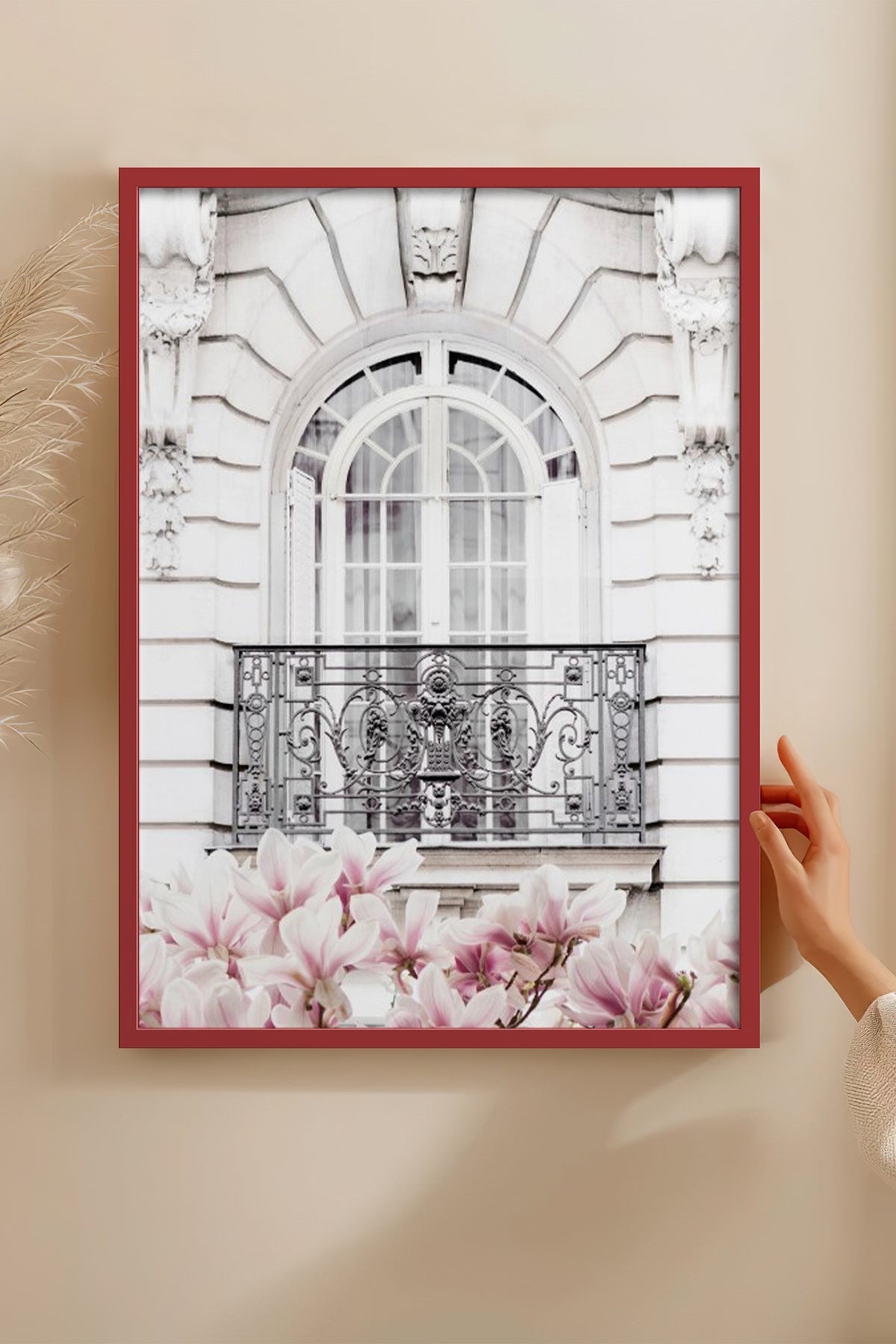 HOMEPACK Ahşap Çerçeveli Tablo Çerçeveli Poster Sanatsal Modern Duvar Dekoru BEK-8194
