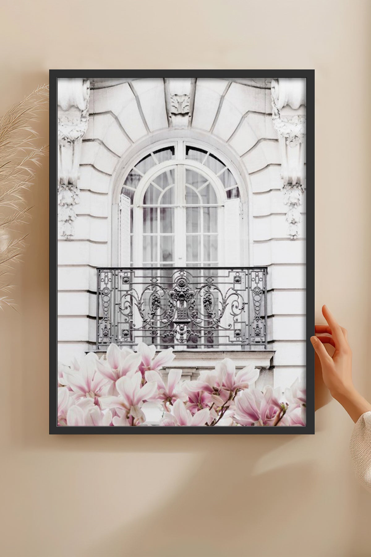 HOMEPACK Ahşap Çerçeveli Tablo Çerçeveli Poster Sanatsal Modern Duvar Dekoru BEK-8194