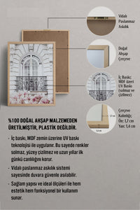 HOMEPACK Ahşap Çerçeveli Tablo Çerçeveli Poster Sanatsal Modern Duvar Dekoru BEK-8194