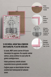 HOMEPACK Ahşap Çerçeveli Tablo Çerçeveli Poster Sanatsal Modern Duvar Dekoru BEK-8194