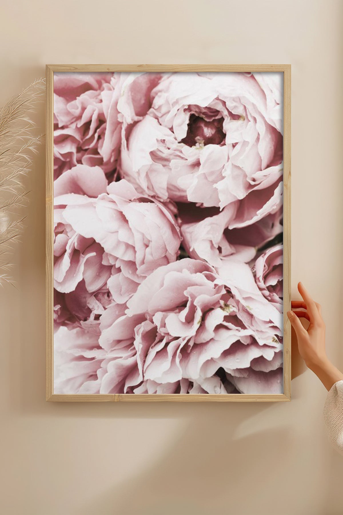 HOMEPACK Ahşap Çerçeveli Tablo Çerçeveli Poster Sanatsal Modern Duvar Dekoru BEK-8195