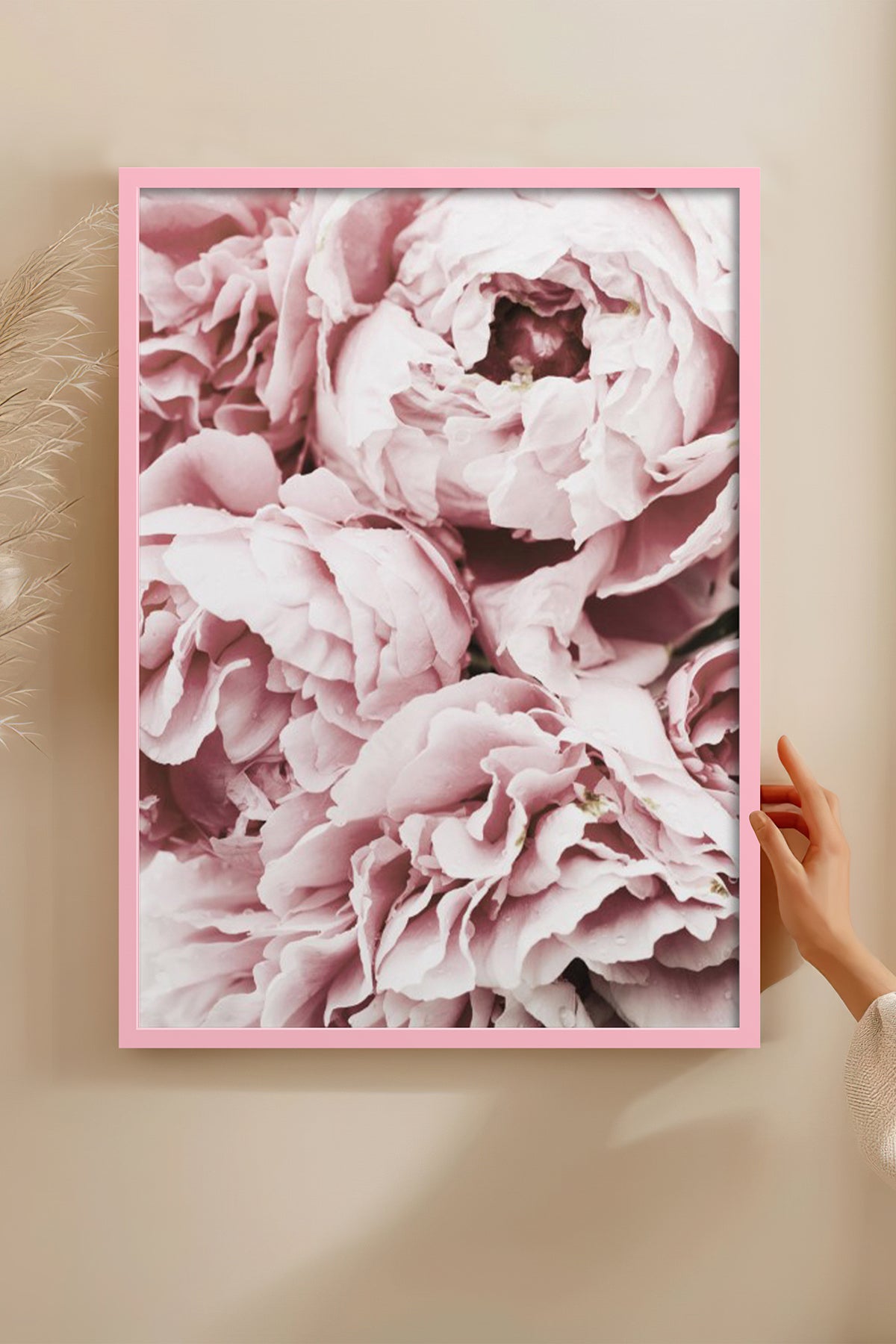 HOMEPACK Ahşap Çerçeveli Tablo Çerçeveli Poster Sanatsal Modern Duvar Dekoru BEK-8195